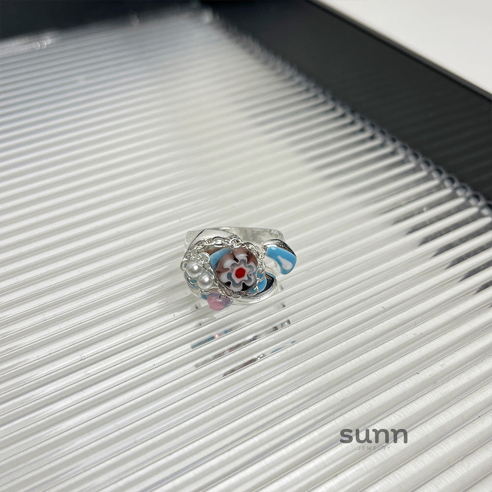 Kimberlyn Enamel Eye Ring [A89AUV0P]