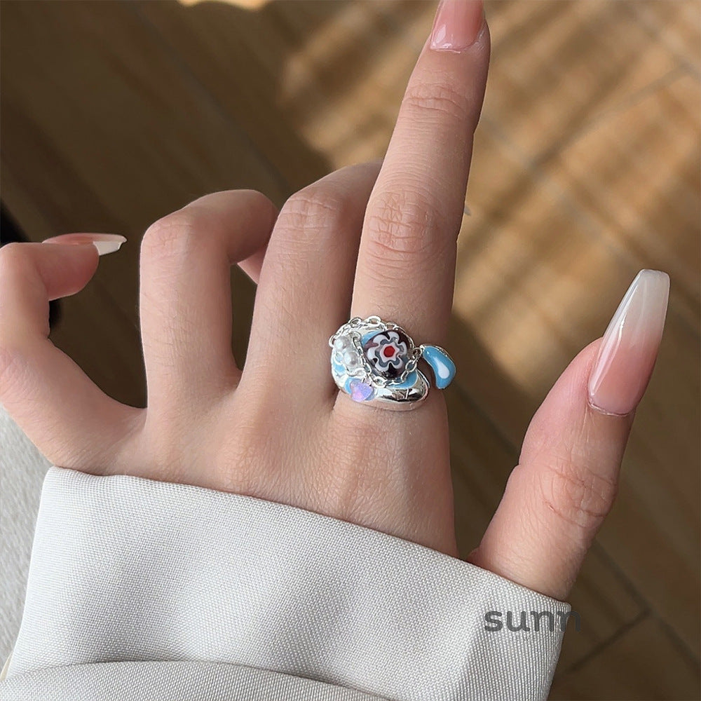Kimberlyn Enamel Eye Ring [Z8QZ0E9K]