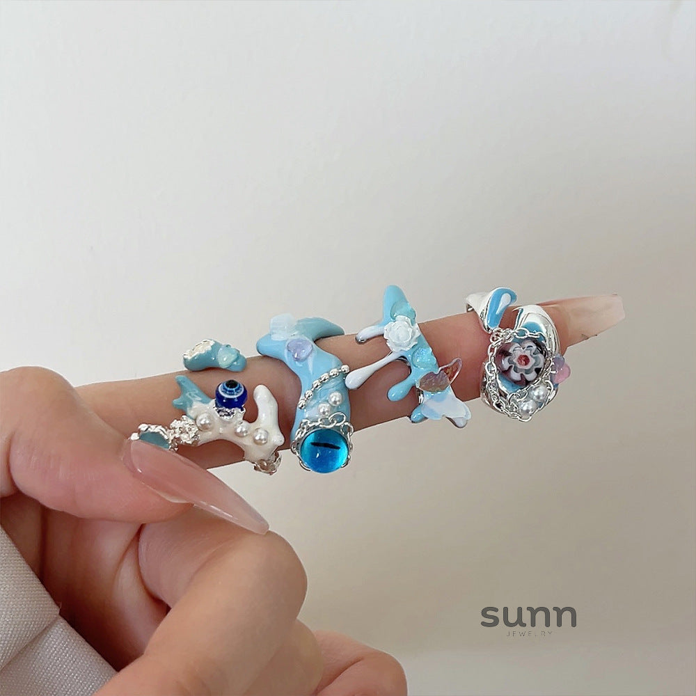 Kimberlyn Enamel Eye Ring [8TJJMM08]