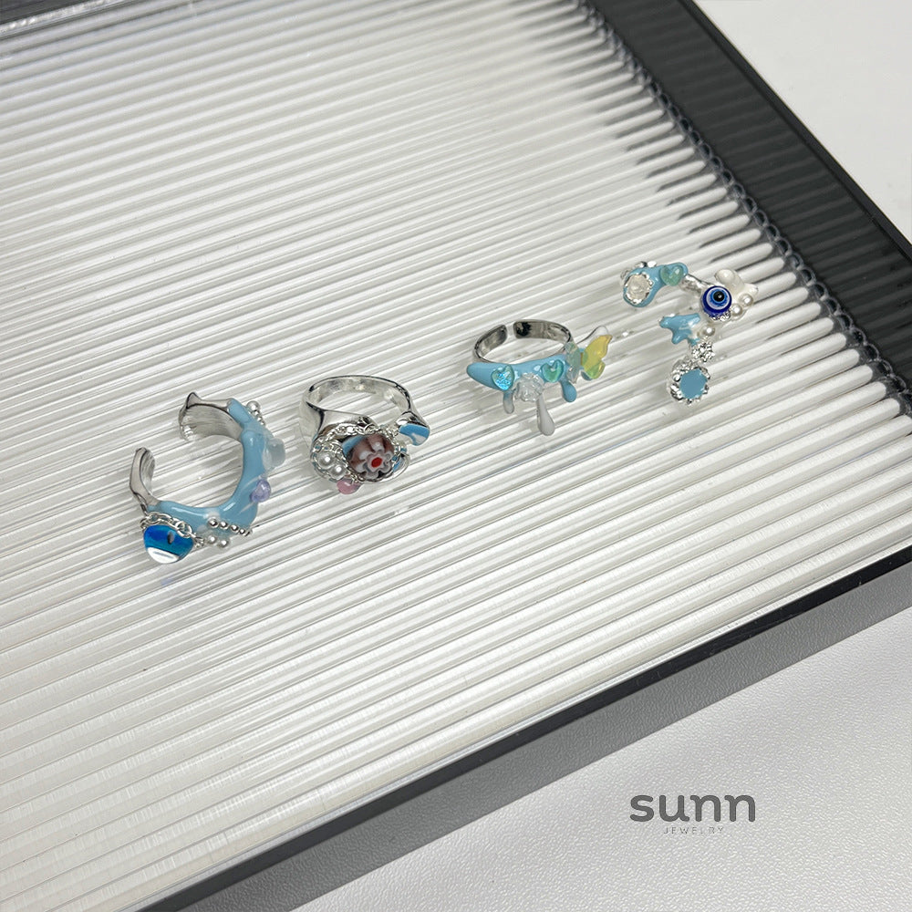 Kimberlyn Enamel Eye Ring [Q7NUSN6D]