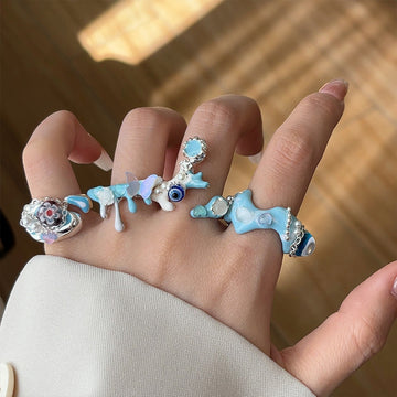Kimberlyn Enamel Eye Ring [CPDHQ7XZ]
