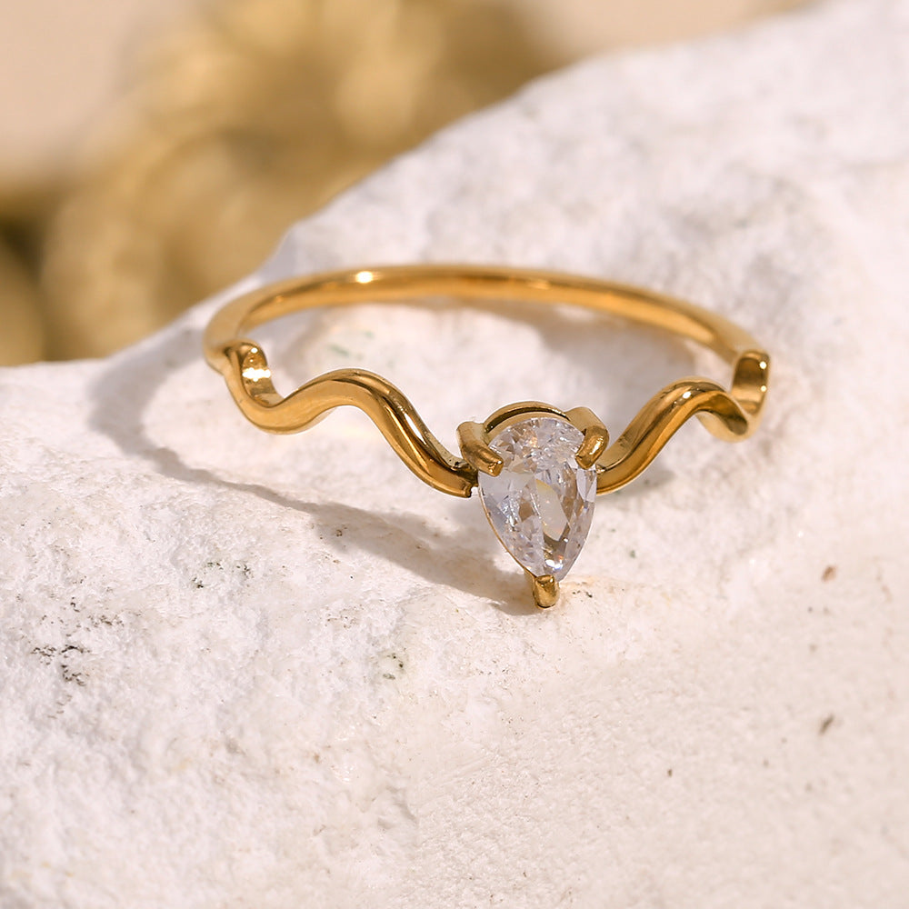Kimora Snake Drop Diamond Ring [PCSHOZDP]