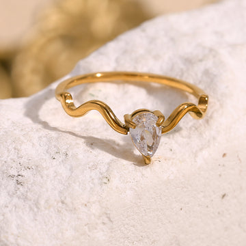 Kimora Snake Drop Diamond Ring [PCSHOZDP]