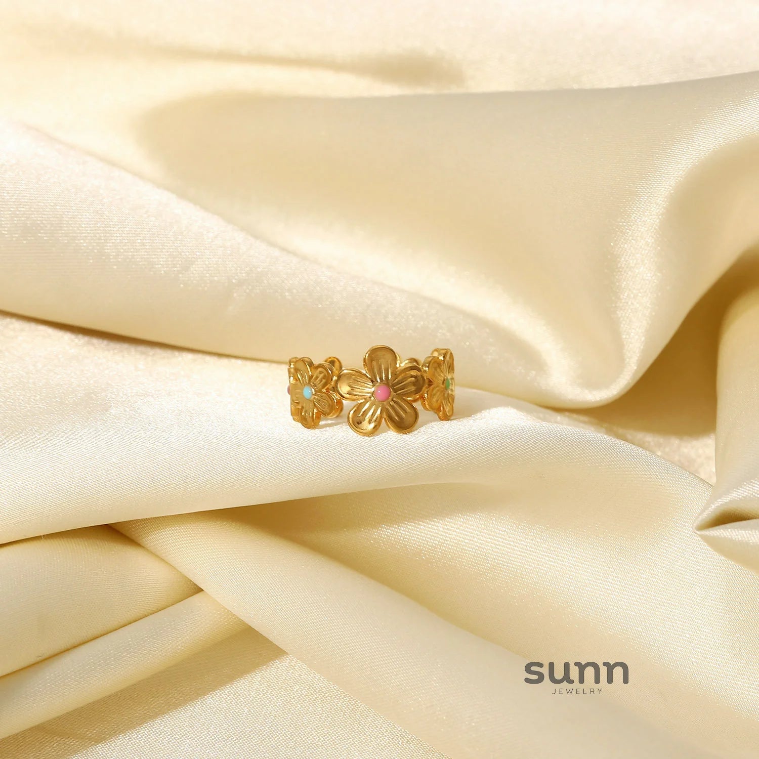 Kingsley Colorful Floral Ring