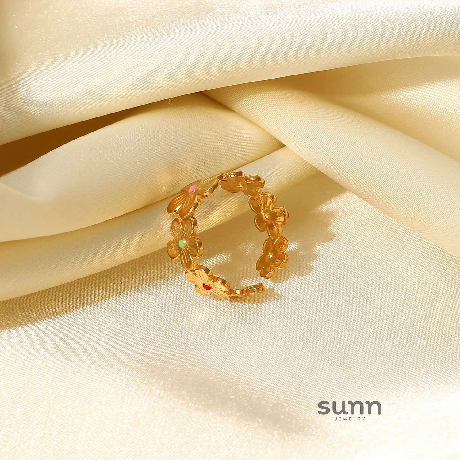 Kingsley Colorful Floral Ring