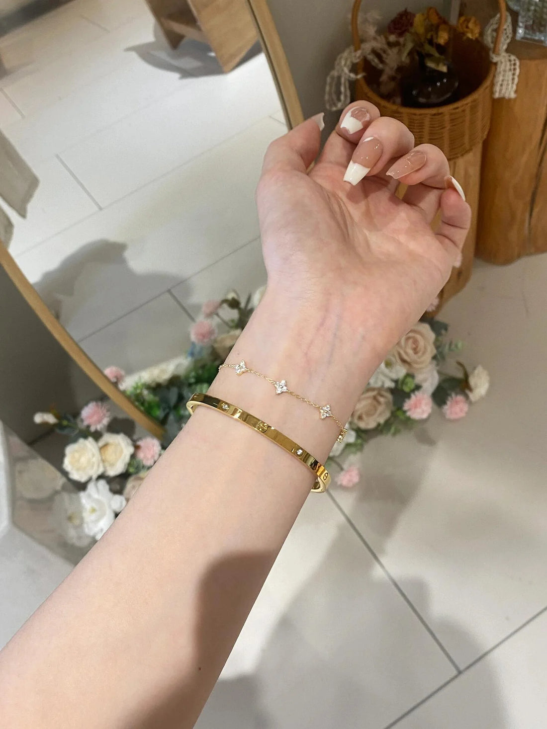 Kinleigh Sparkle Clover Bracelet