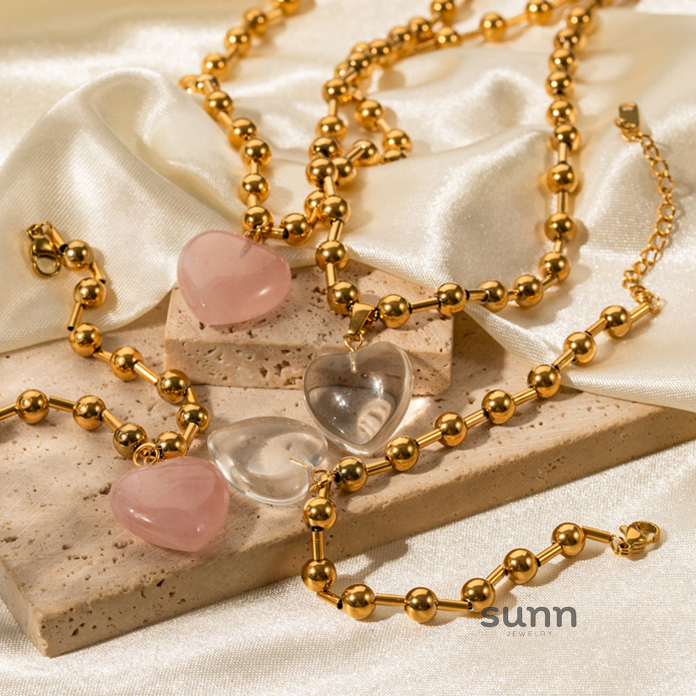 Kinzlee Crystal Heart Necklace [3F3Z5SLX]