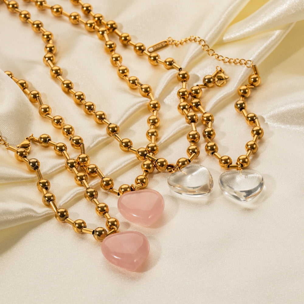 Kinzlee Crystal Heart Necklace [S291TGQJ]