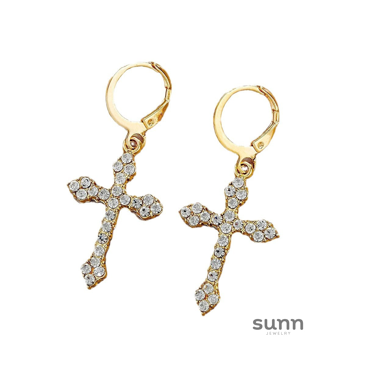 Kinzlee Dainty Cross Earrings [6TQJYTH8]