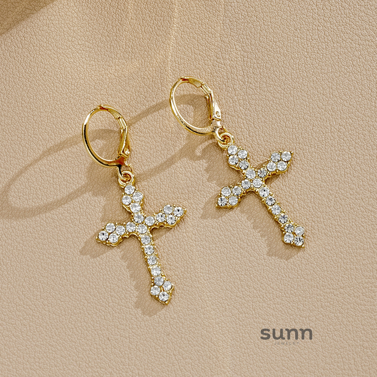 Kinzlee Dainty Cross Earrings [24F382S3]