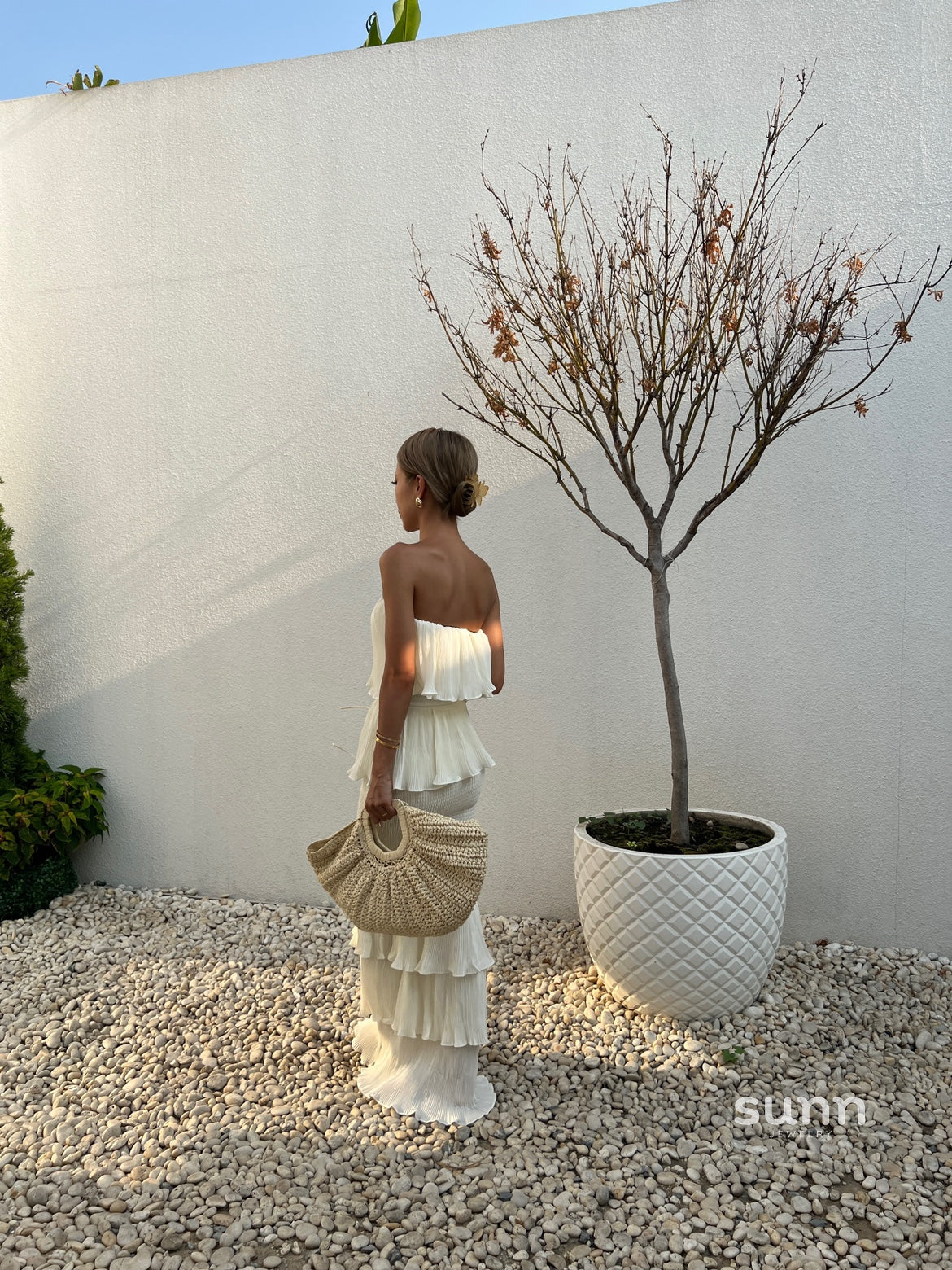 Kinzlee Woven Raffia Cloud Tote