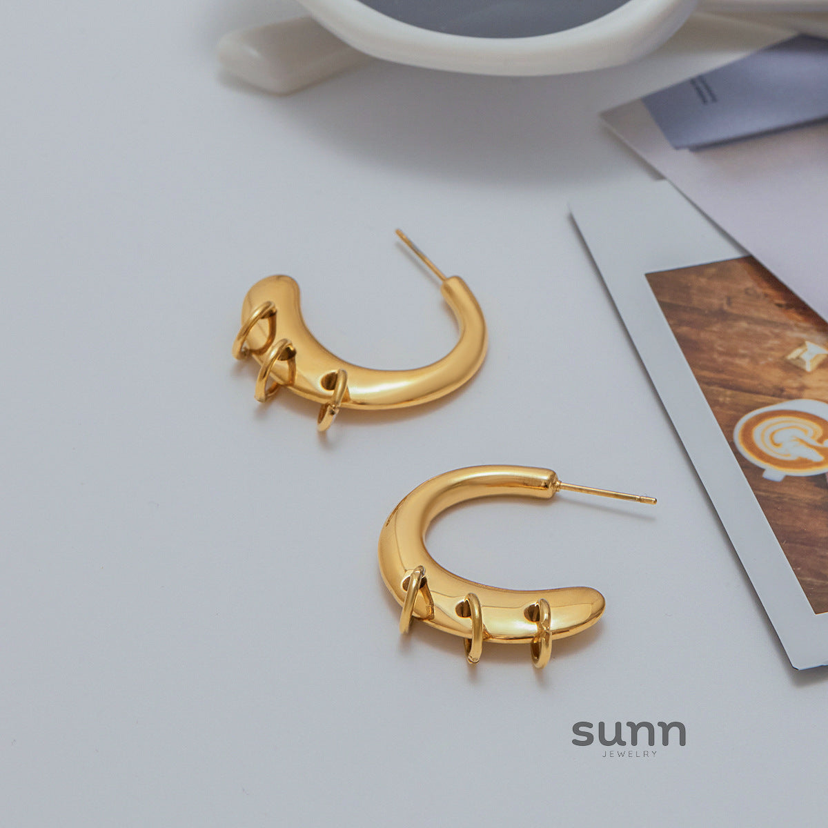 Kiran Minimalist C-Hoops [G1SK5142]