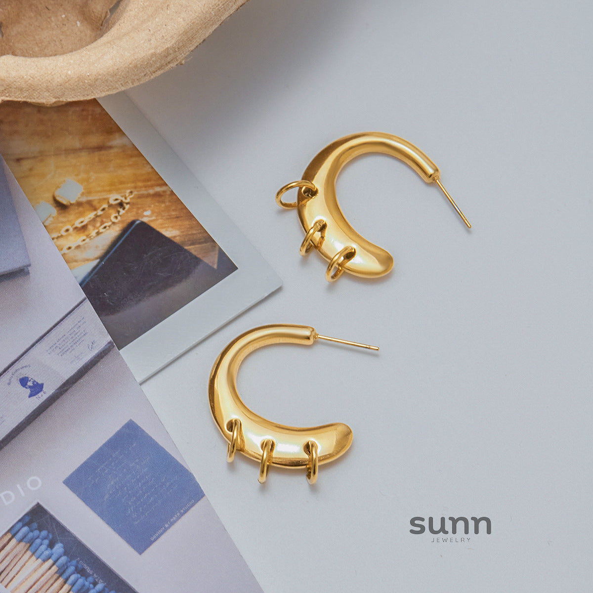 Kiran Minimalist C-Hoops [8M9170GM]