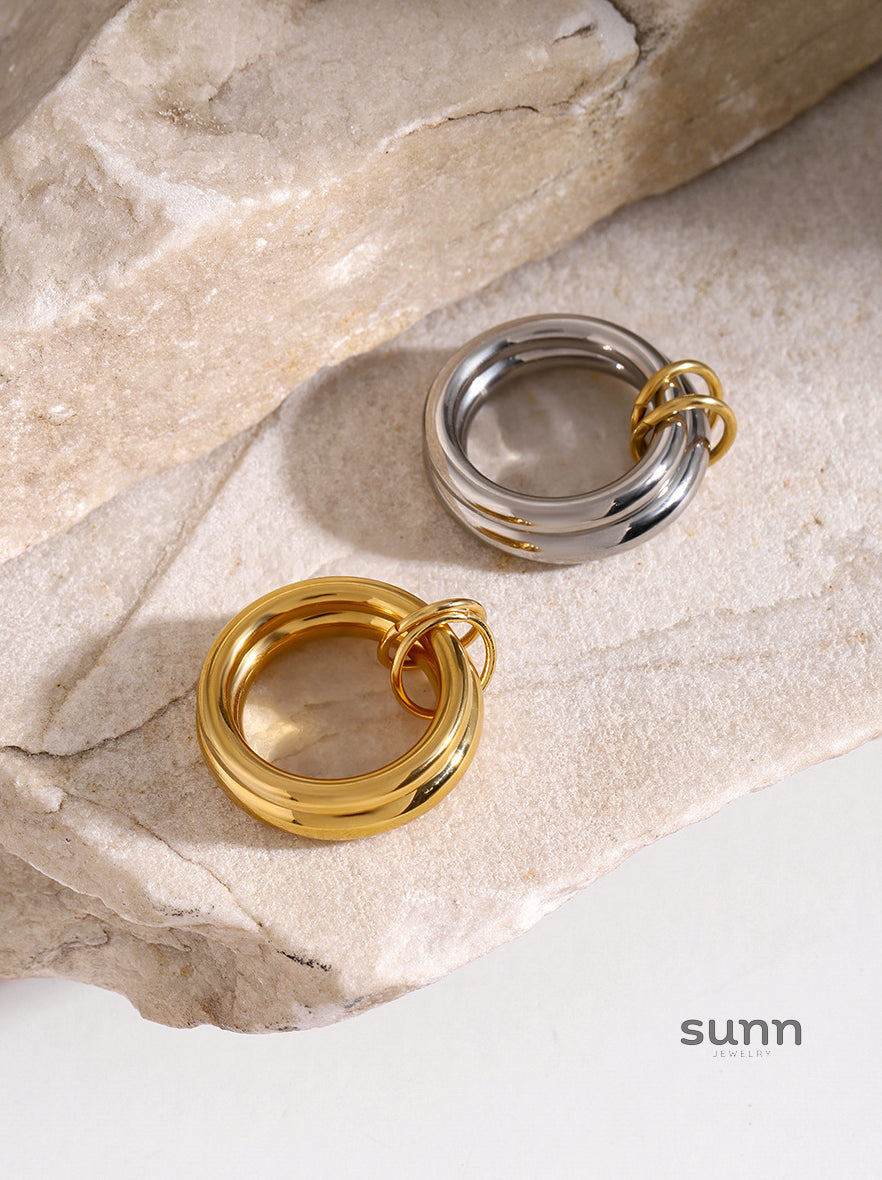 Kiran Modern Ring Duo [CK9NSPBS]