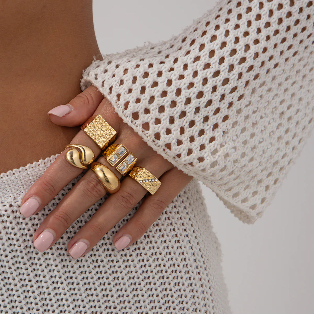 Kirra Delia Stacking Ring Set