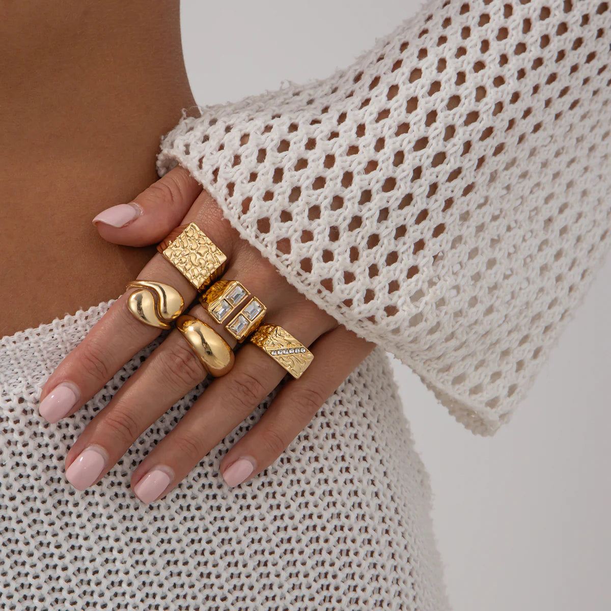 Kirra Delia Stacking Ring Set