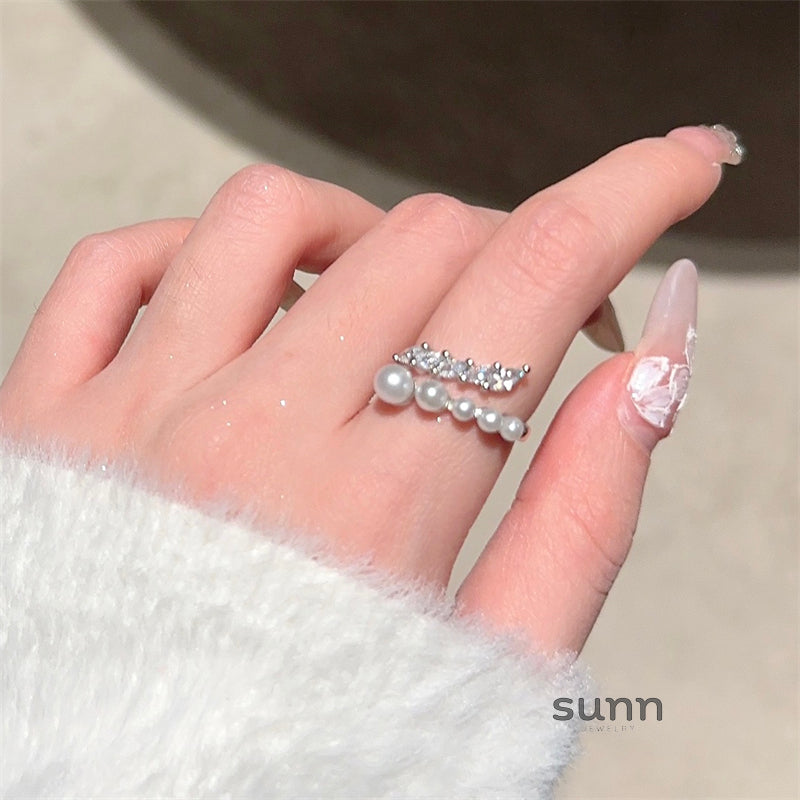 Kiyah Pearl Zircon Ring [EG6Y8NA0]