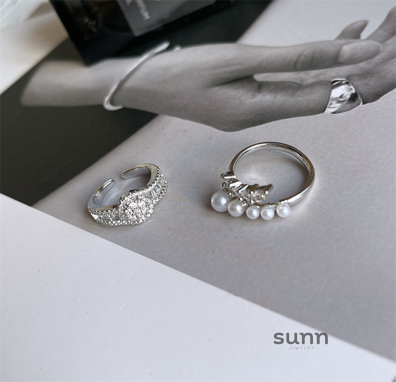 Kiyah Pearl Zircon Ring [76SXRT59]