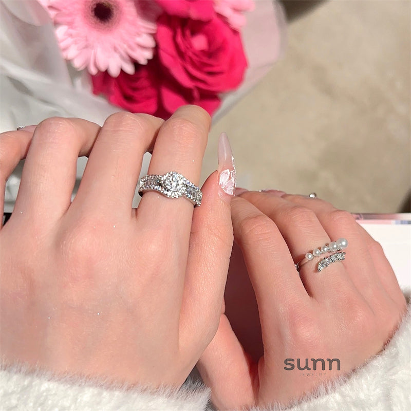 Kiyah Pearl Zircon Ring [2N7DCLDR]