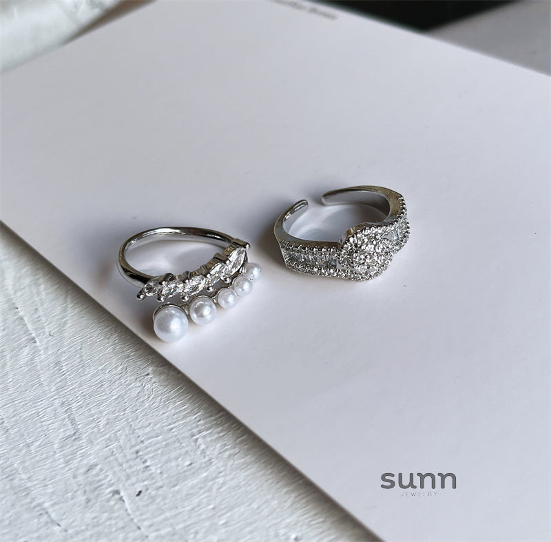 Kiyah Pearl Zircon Ring [GBKUB4G5]