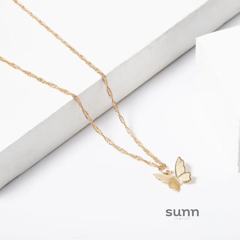 Klaudia Butterfly Pendant Necklace