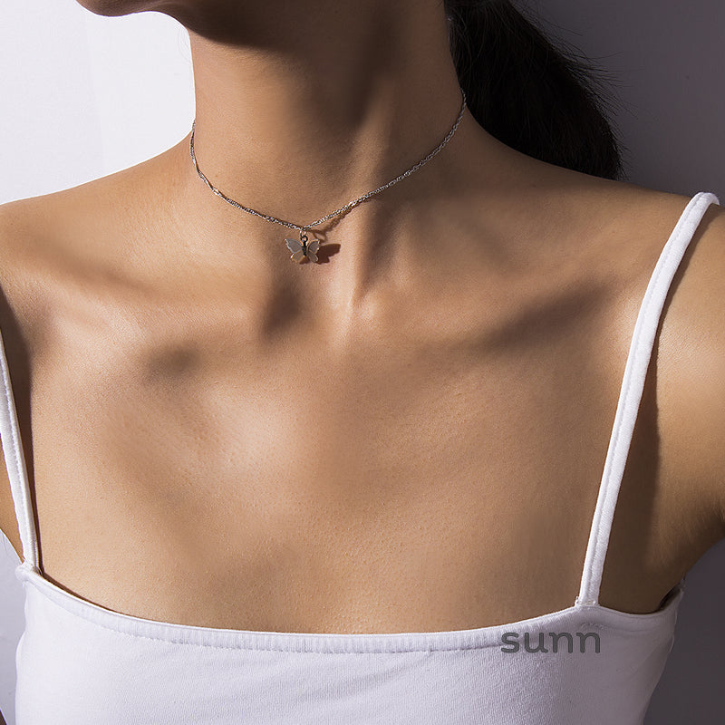 Klaudia Butterfly Pendant Necklace