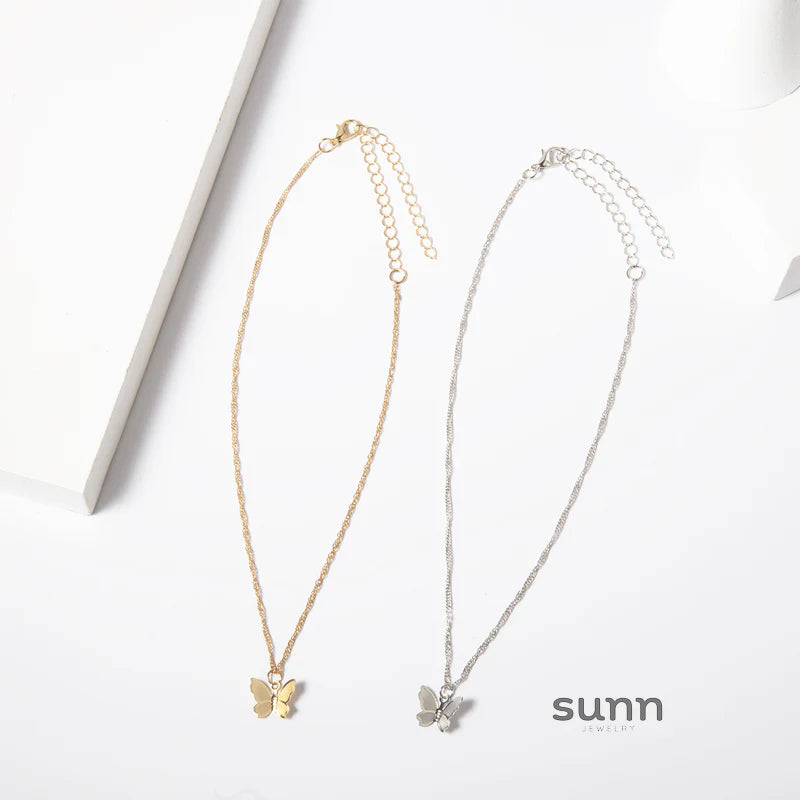 Klaudia Butterfly Pendant Necklace