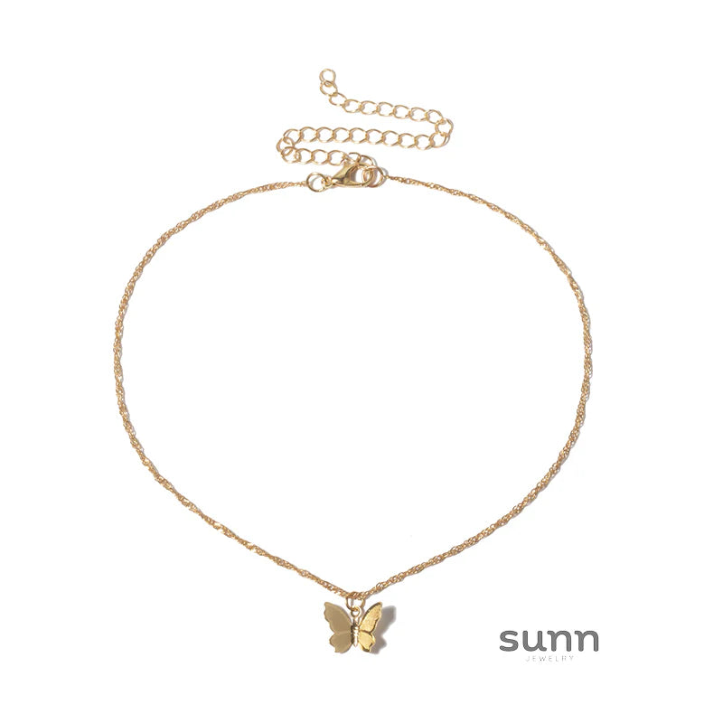 Klaudia Butterfly Pendant Necklace