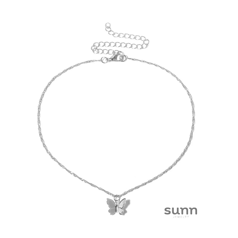 Klaudia Butterfly Pendant Necklace