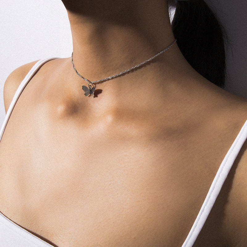 Klaudia Butterfly Pendant Necklace