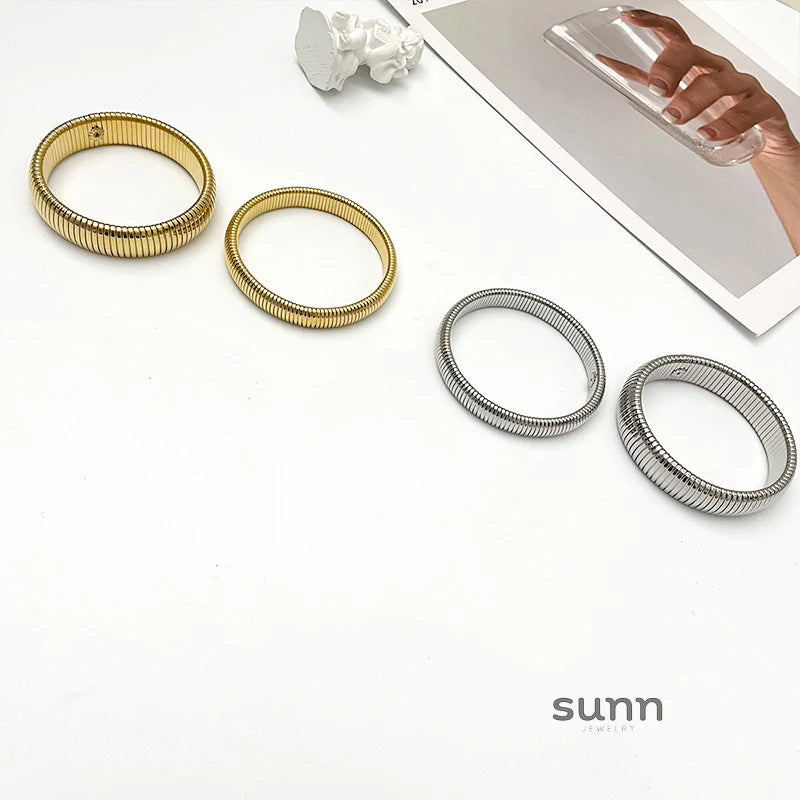 Klaudia Woven Statement Bangle