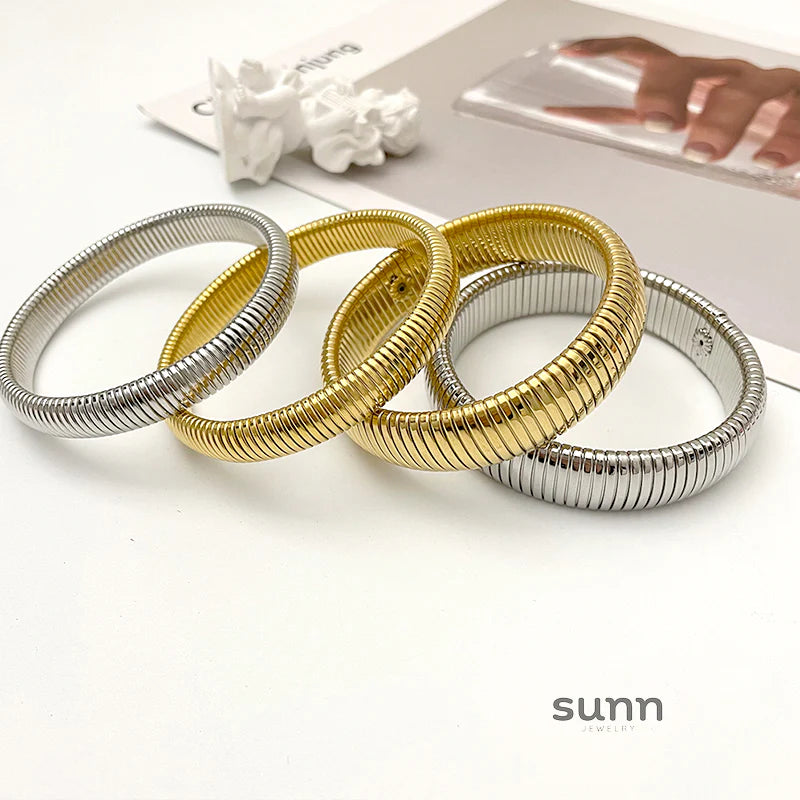 Klaudia Woven Statement Bangle