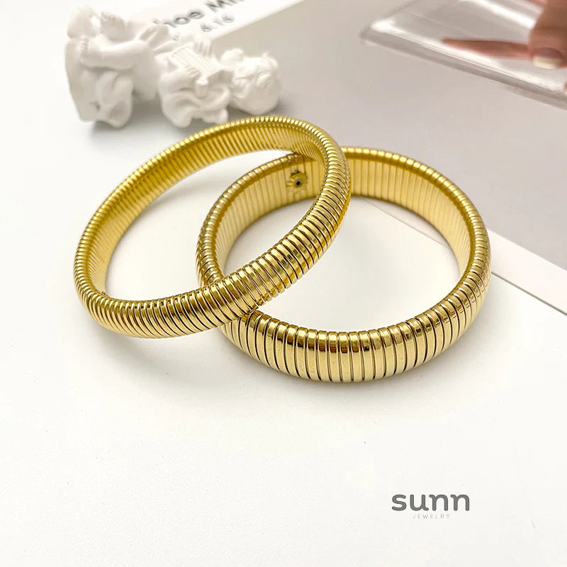 Klaudia Woven Statement Bangle