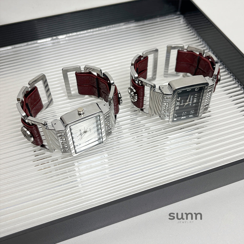 Koda Y2K Leather Cuff Watch [22ACZHM5]