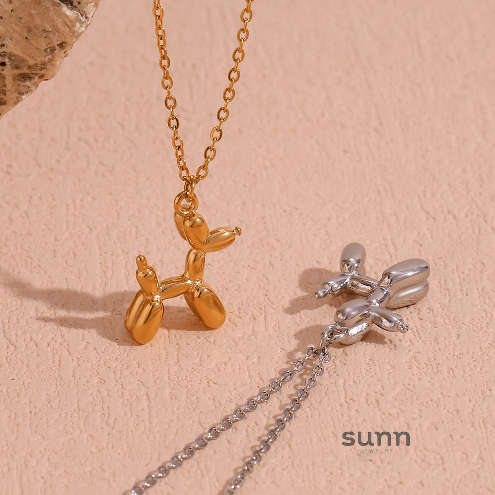 Kolbie Gold Puppy Necklace [AS9LCZ42]
