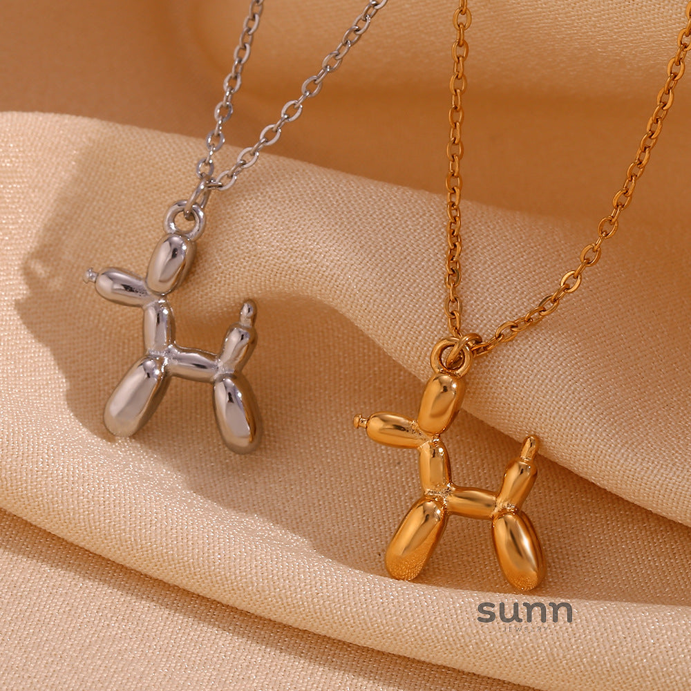 Kolbie Gold Puppy Necklace [M38GBXC9]