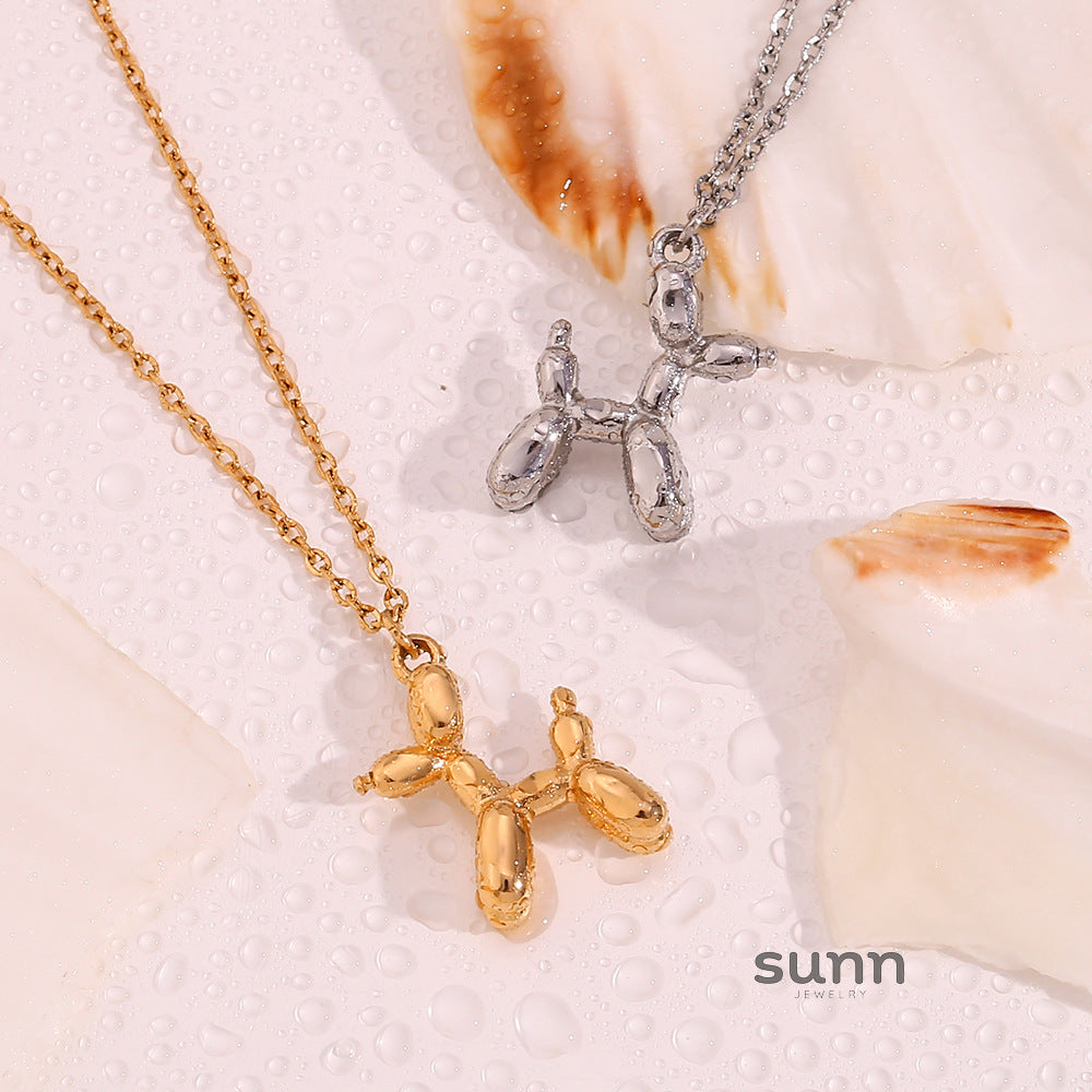 Kolbie Gold Puppy Necklace [B0HSAGOL]
