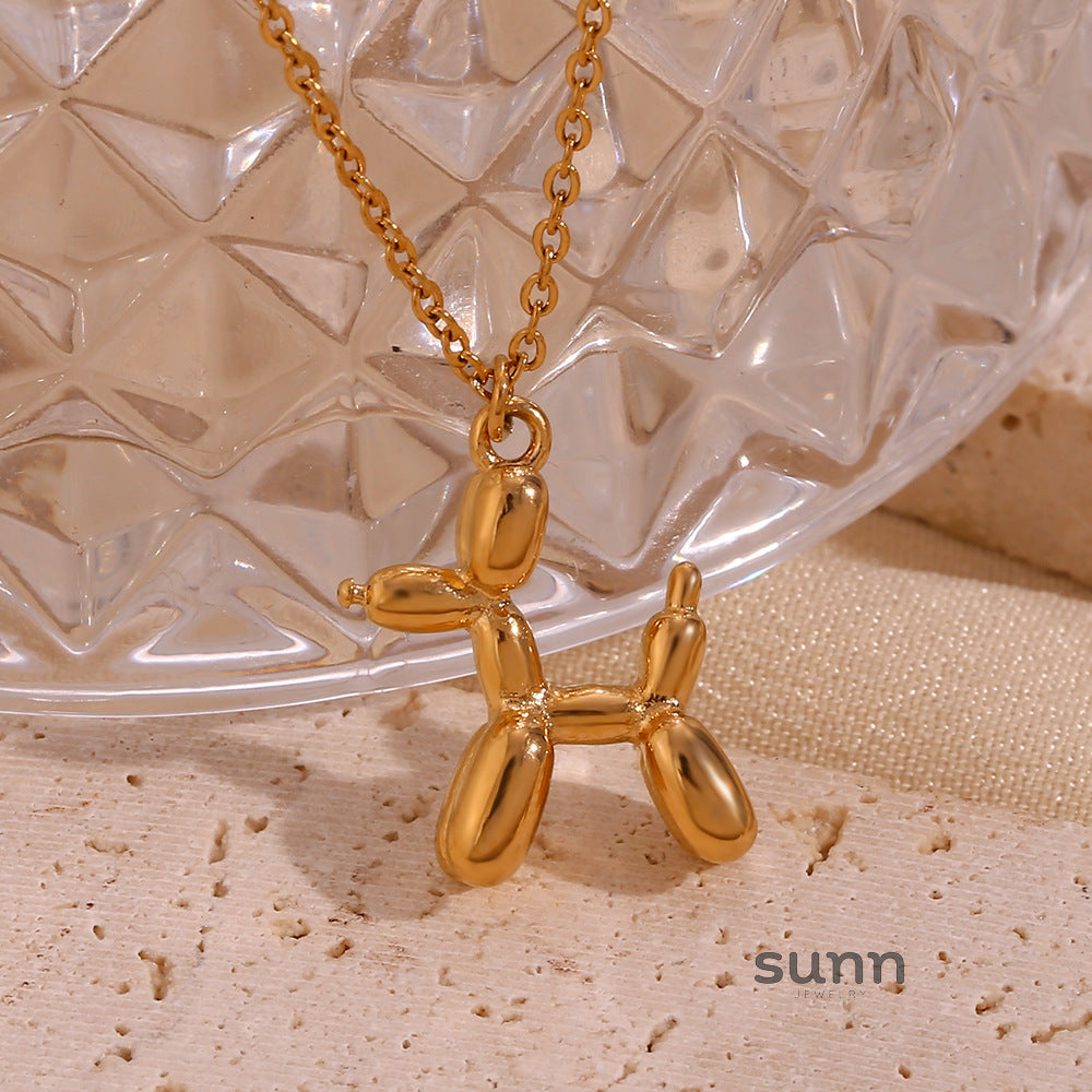 Kolbie Gold Puppy Necklace [DIXKVIQF]
