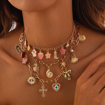Koralee Ocean Pearl Necklace [RXI80JGR]
