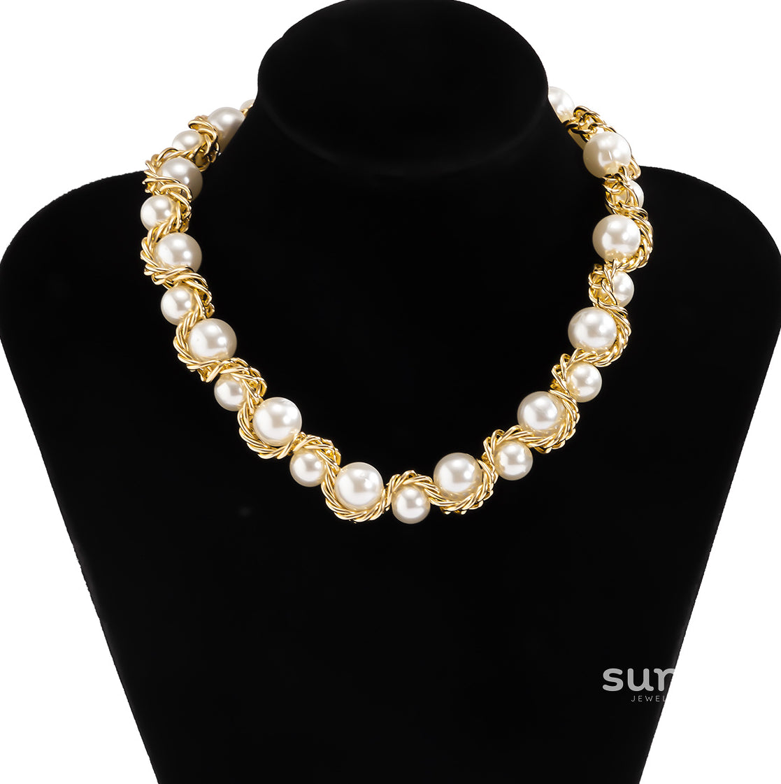 Korbyn Twisted Pearl Necklace [RO814PT9]