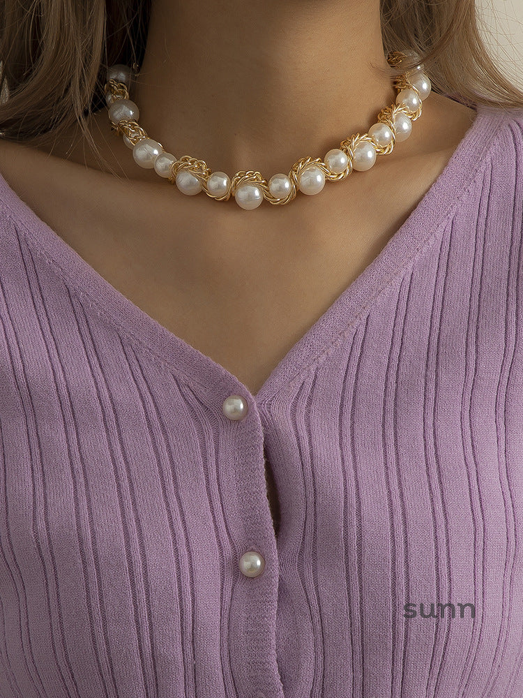 Korbyn Twisted Pearl Necklace [ZYEPMMF2]