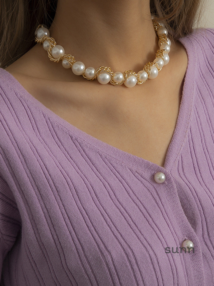 Korbyn Twisted Pearl Necklace [SWUQH6SZ]