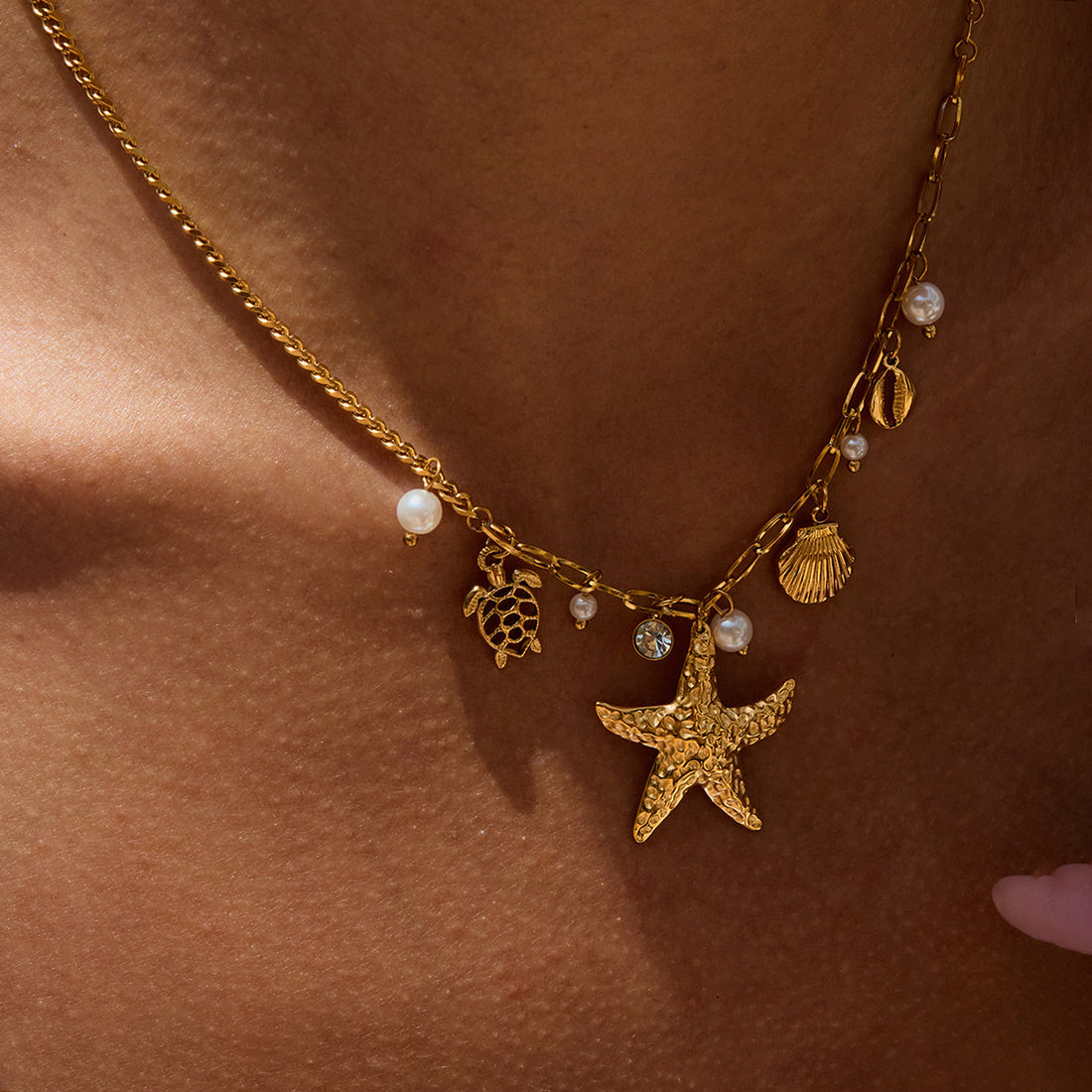Kori Starfish Pendant Necklace [WTLZLDLE]