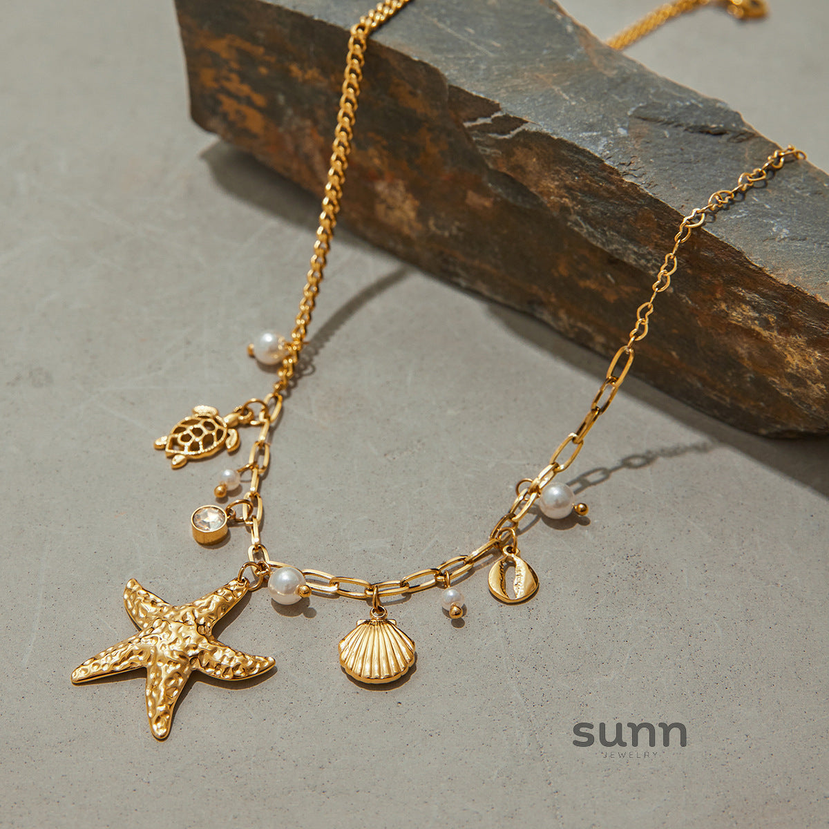 Kori Starfish Pendant Necklace [USYSTZ62]