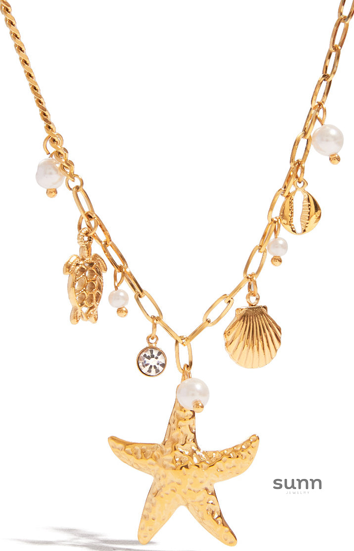 Kori Starfish Pendant Necklace [RDSEZDJ9]