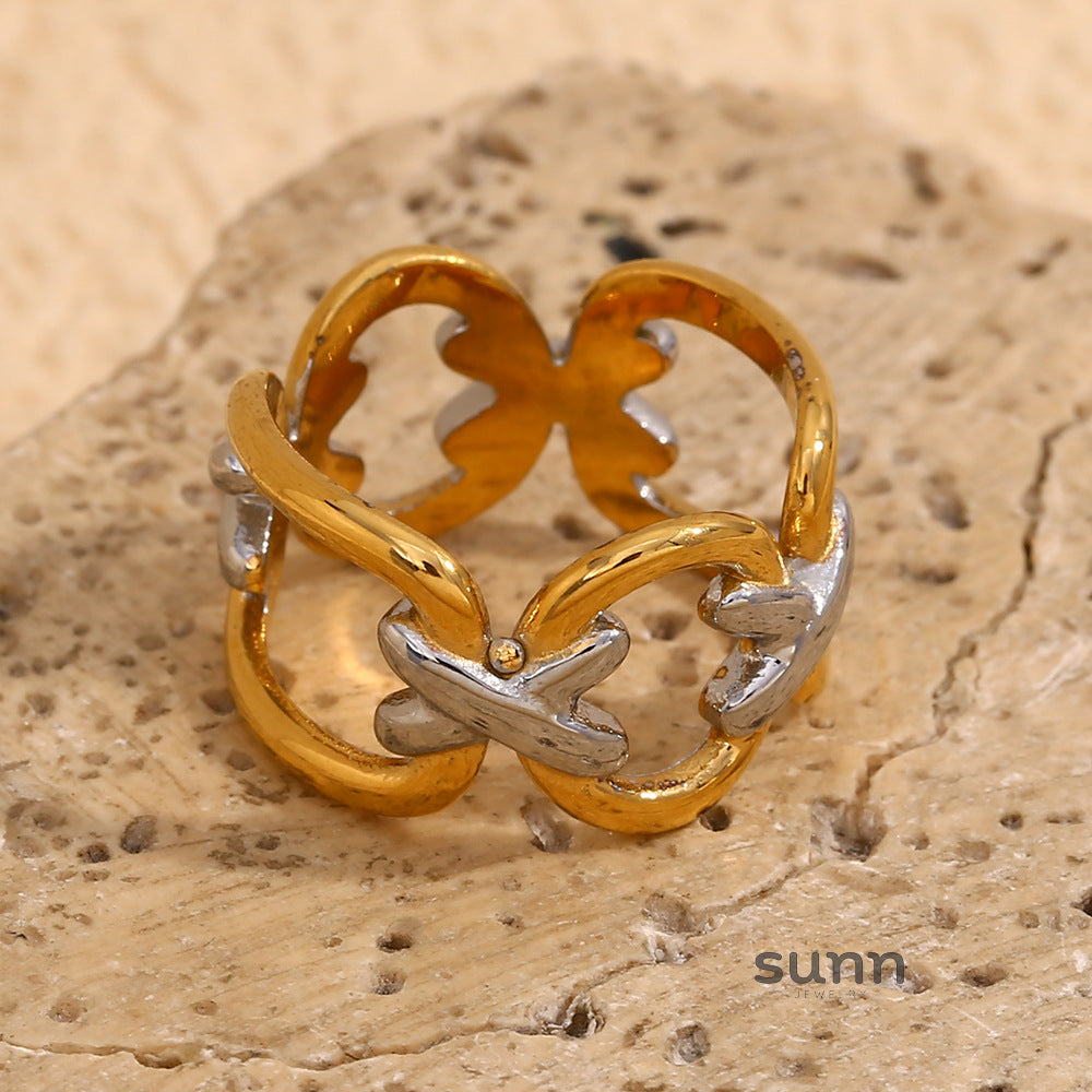 Korie Dual-Tone Plated Ring [D7FXTWD5]