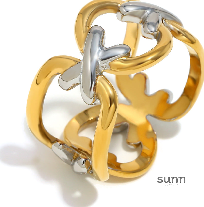 Korie Dual-Tone Plated Ring [GYOXNJ8D]
