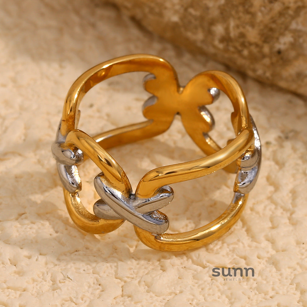 Korie Dual-Tone Plated Ring [1S8W6Z4N]