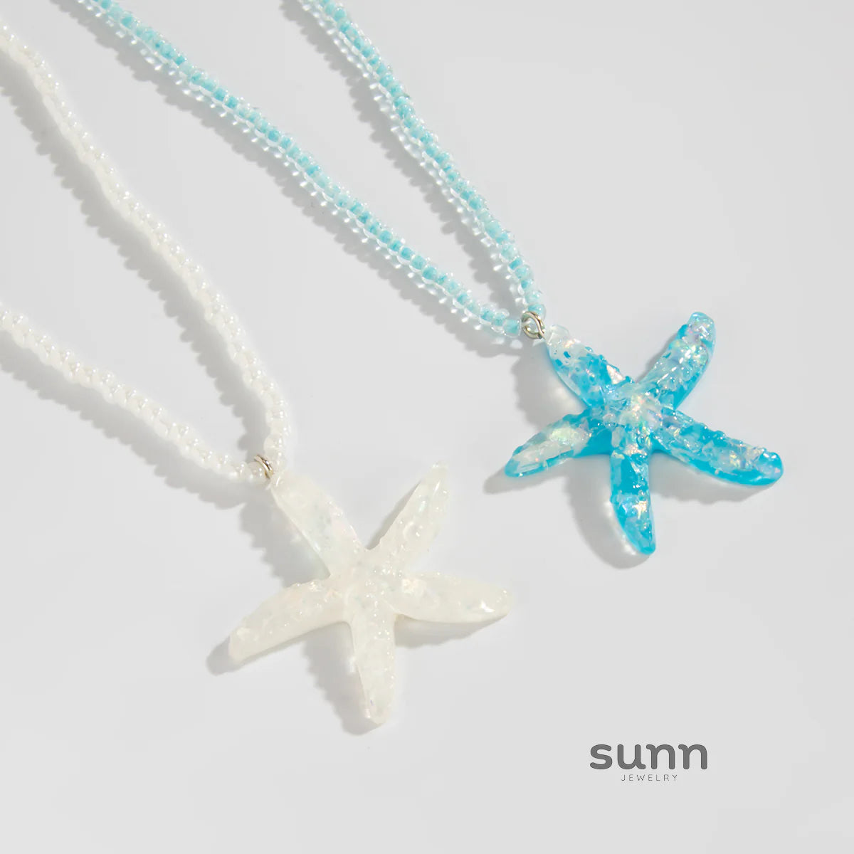 Korina Starfish Layered Necklace Set