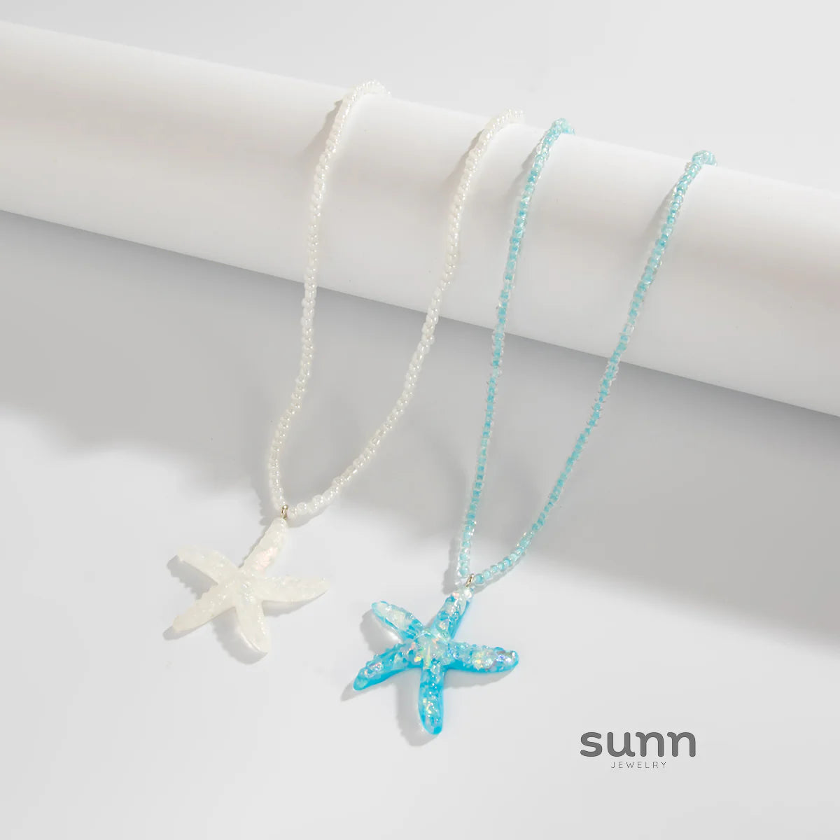 Korina Starfish Layered Necklace Set